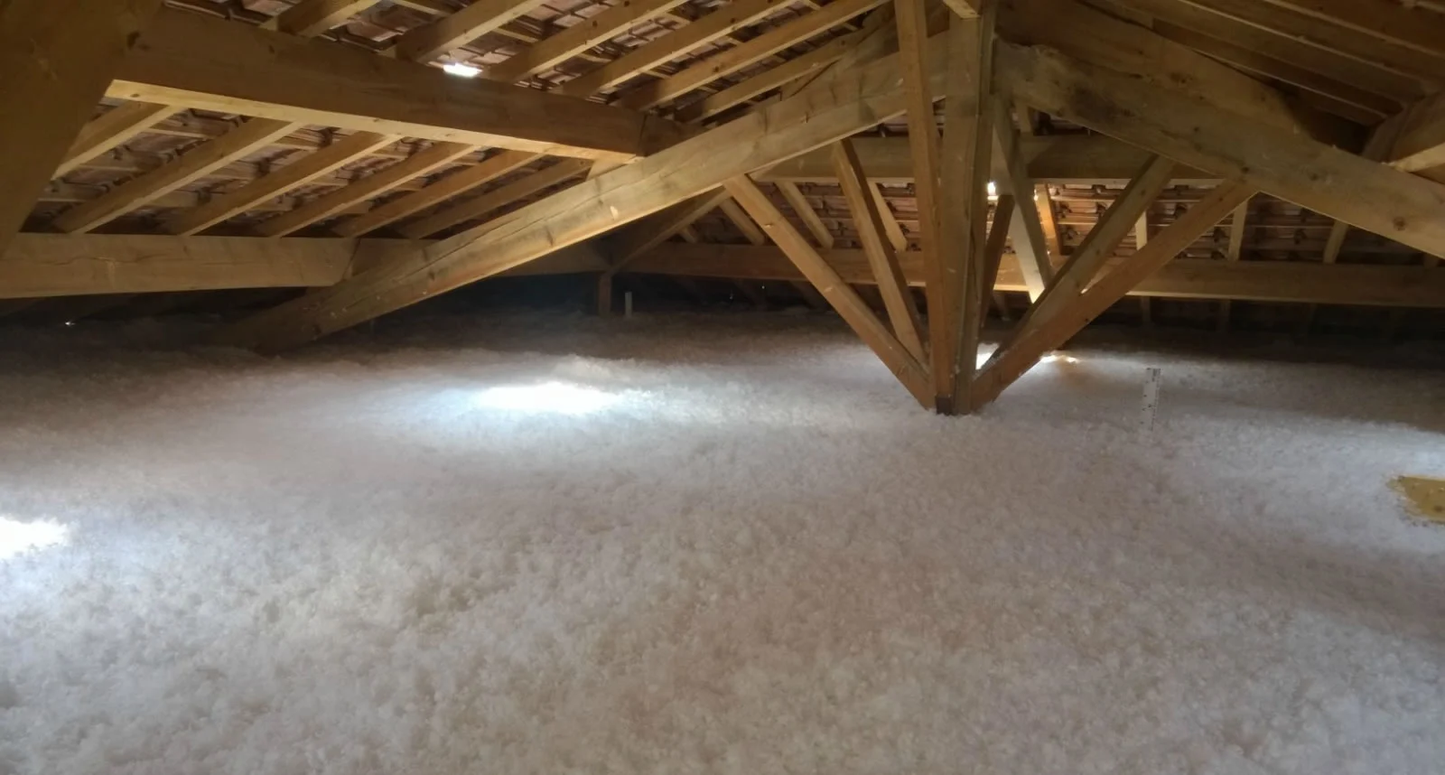 Isolation des combles à la laine soufflée